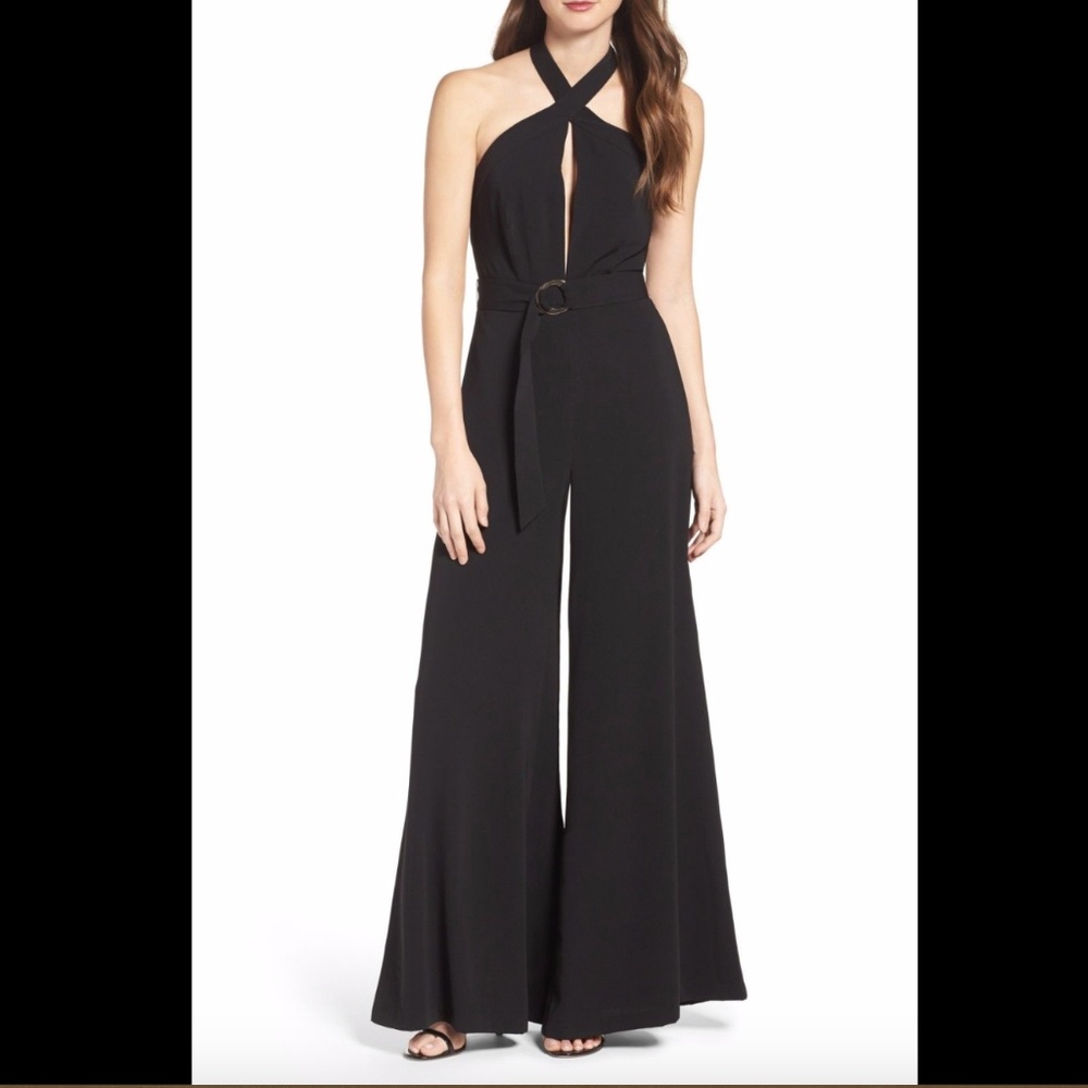 NWD! Jill Jill Stuart Halter Jumpsuit Black [SZ 2]‎
